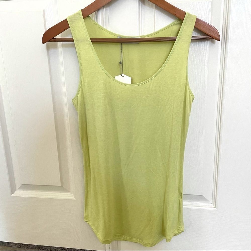 Oasis greenish yellow tank top